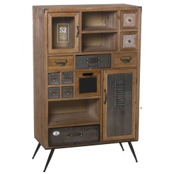 Cupboard Alexandra House Living Wood 70 x 34 x 112 cm