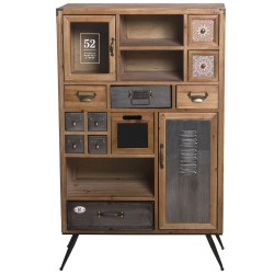 Cupboard Alexandra House Living Wood 70 x 34 x 112 cm