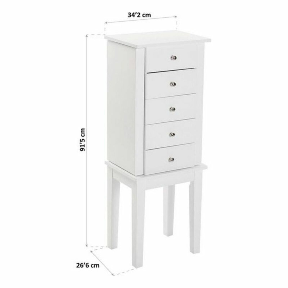 Armoire Versa Miroir Bois Bois MDF (26,6 x 91,5 x 34,2 cm)