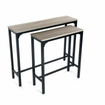 Set of 2 tables Versa Metal (25 x 80 x 95 cm) (63 x 25 x75 cm)