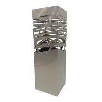 Umbrella stand Versa Rulo Silver Metal (15,5 x 49 x 15,5 cm)