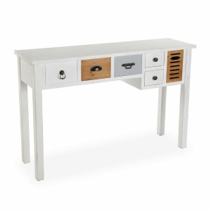 Hall Table with Drawers Versa Areti White Wood (34,5 x 70 x 48 cm)