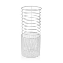 Umbrella stand Versa Nimes White Metal (20 x 50 x 20 cm)