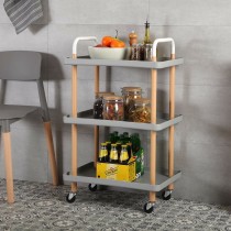 Vegetable trolley Versa Grey 36 x 85 x 53,5 cm Metal polypropylene