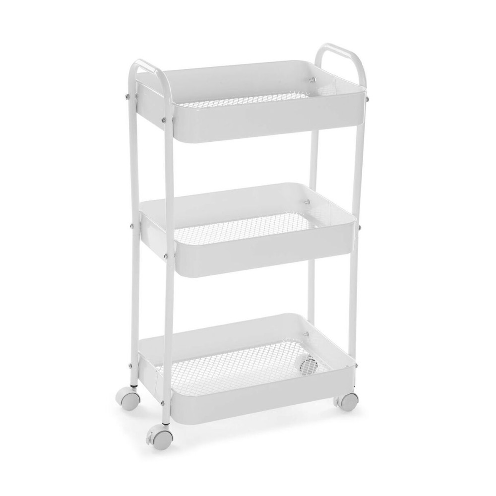 Kitchen Trolley Versa White 30 x 76 x 46 cm Iron