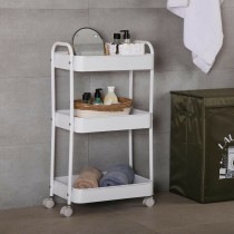 Kitchen Trolley Versa White 30 x 76 x 46 cm Iron