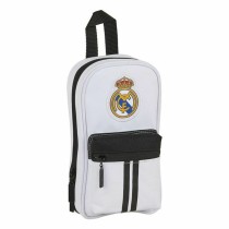 Backpack Pencil Case Real Madrid C.F. White Black 12 x 23 x 5 cm 33 Pieces