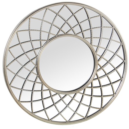 Wall mirror Alexandra House Living Silver Metal 9 x 79 x 80 cm Circular