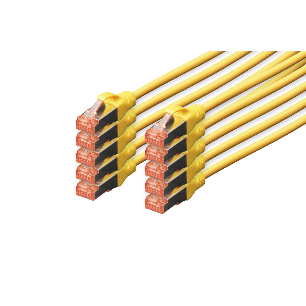 UTP Category 6 Rigid Network Cable Digitus by Assmann DK-1644-0025-Y-10 Yellow 25 cm