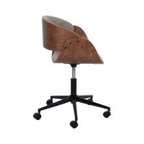 Office Chair Brown Black Beige 59 x 64 x 88 cm