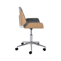 Office Chair Grey Natural 54 x 61 x 88 cm