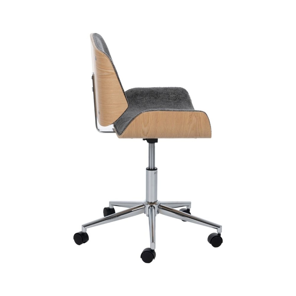 Office Chair Grey Natural 54 x 61 x 88 cm