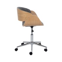 Office Chair Grey Natural 59 x 64 x 88 cm