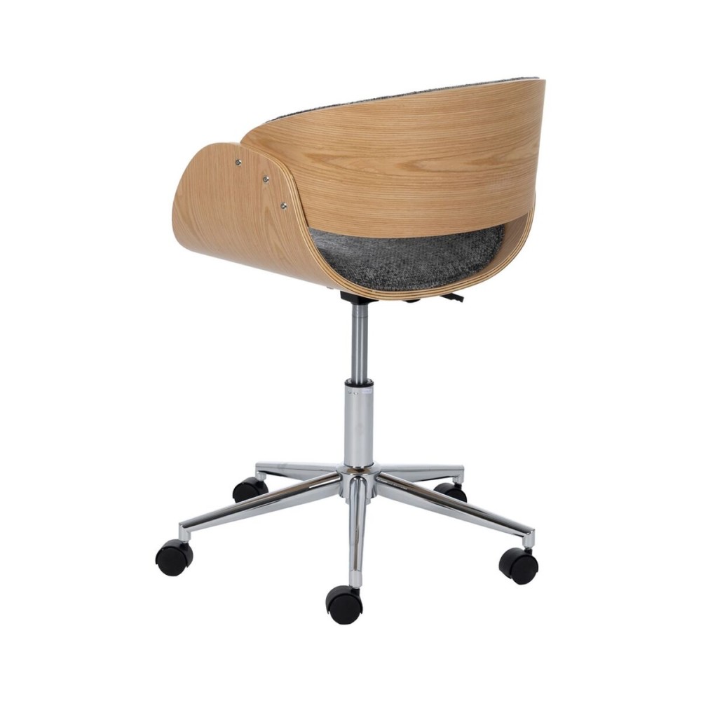 Office Chair Grey Natural 59 x 64 x 88 cm