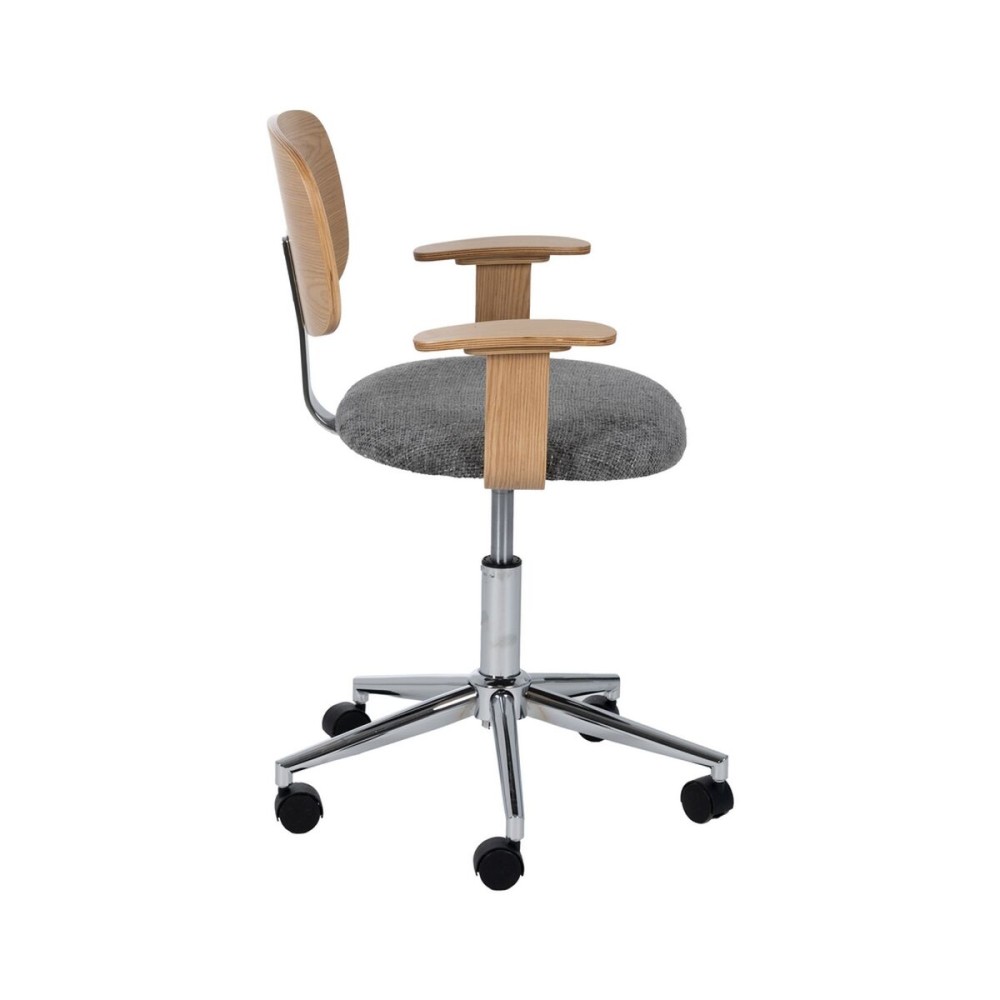 Office Chair Grey Natural 60 x 60 x 89 cm