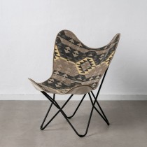 Armchair Black Taupe 75 x 75 x 95 cm