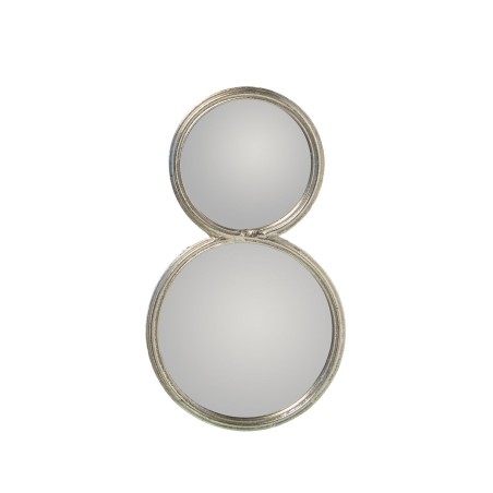 Wall mirror Alexandra House Living Silver Metal Circles 2 x 24 x 41 cm