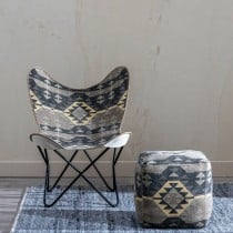 Armchair Black Taupe 75 x 75 x 95 cm