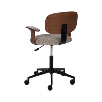 Office Chair Brown Black Beige 60 x 60 x 89 cm