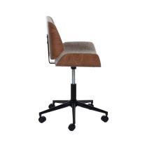 Office Chair Brown Black Beige 54 x 61 x 88 cm