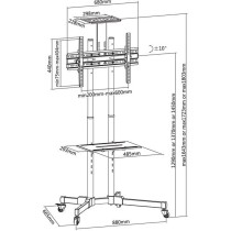 Support de TV Techly ICA-TR16T 70" 50 kg