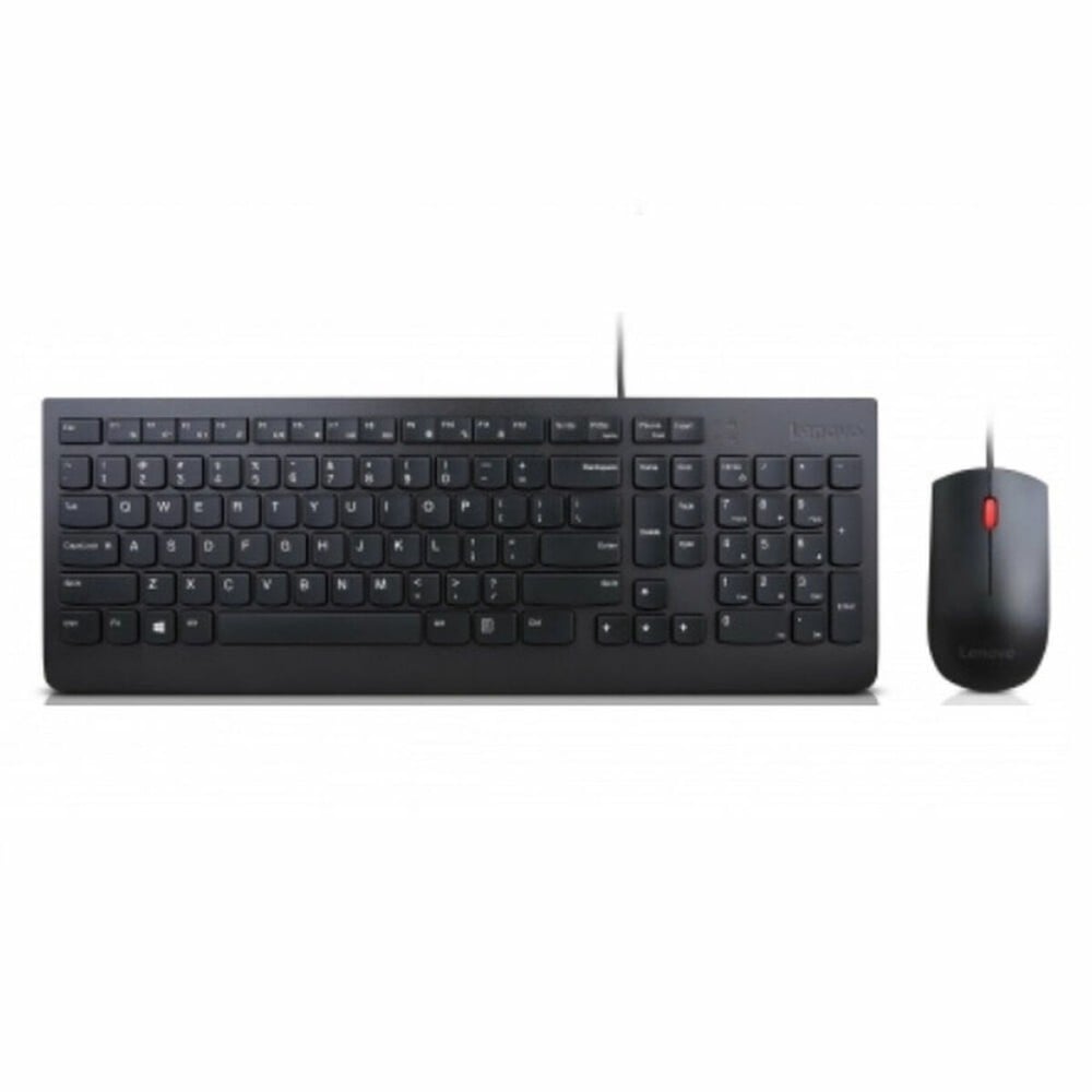 Tastatur mit Maus Lenovo 4X30L79915 Schwarz Qwerty Spanisch