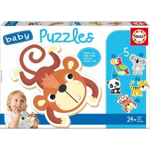 Set mit 5 Puzzeln Educa Für Kinder tiere