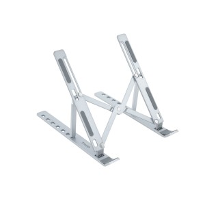 Wall Bracket TooQ Soporte Elevador para Portátiles, Tablets, Móviles y Libros, Plata