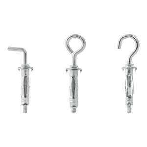 Set of hooks, eye bolts and hangers Rapid Ø 8 x 32 mm Metal Expansion 12 Units