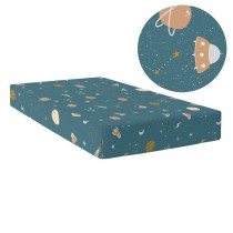 Drap housse HappyFriday Mini universe Multicouleur 90 x 200 x 32 cm