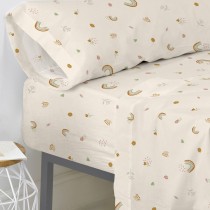 Drap housse HappyFriday Iris Multicouleur 105 x 200 x 32 cm