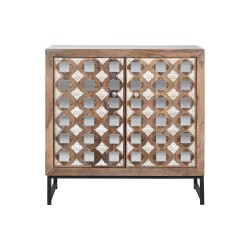 Sideboard Home ESPRIT Brown Black Silver 80 x 38 x 80 cm