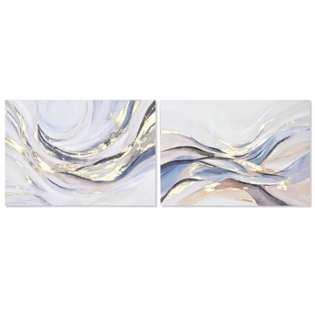 Cadre Home ESPRIT Abstrait Moderne Avec relief 100 x 3,7 x 70 cm (2 Unités)