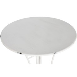 Ensemble Table + 2 Chaises Home ESPRIT Blanc 60 x 60 x 70 cm