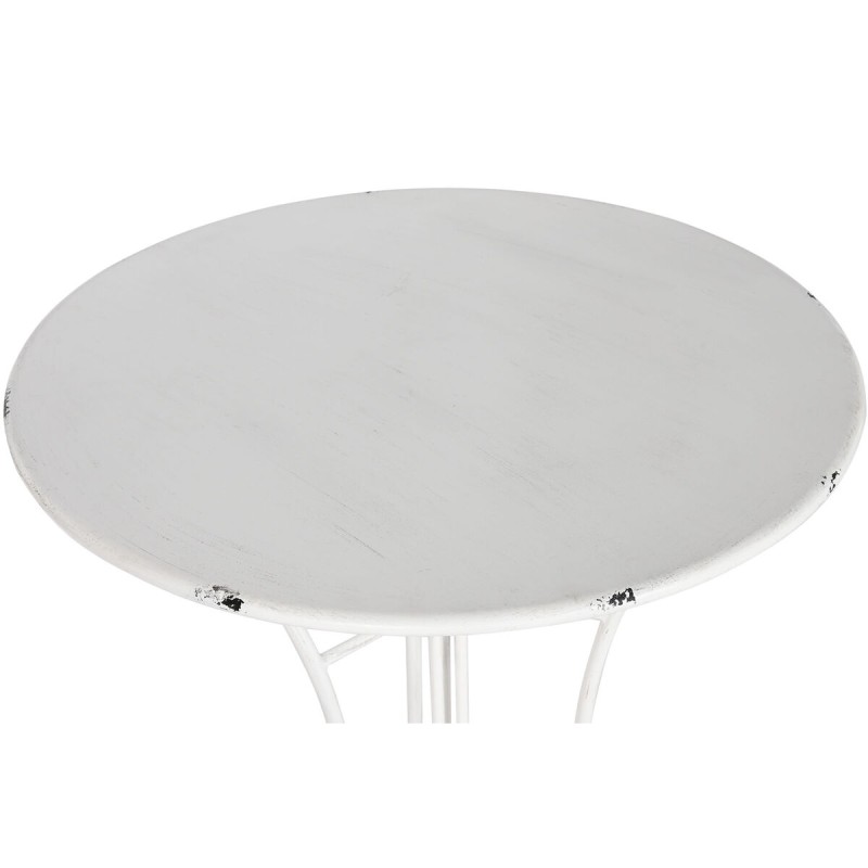 Ensemble Table + 2 Chaises Home ESPRIT Blanc 60 x 60 x 70 cm