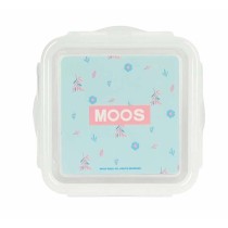 Lunch box Moos Garden Turquoise 13 x 7,5 x 13 cm