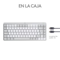 Clavier sans fil Logitech 920-010799 Anglais EEUU Blanc QWERTY Blanc/Gris