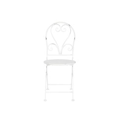 Ensemble Table + 2 Chaises Home ESPRIT Blanc 60 x 60 x 70 cm