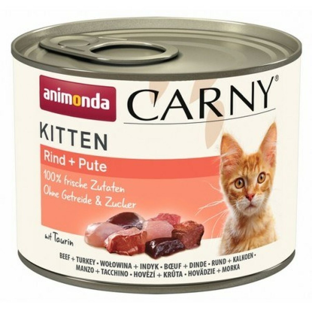 Aliments pour chat Animonda Carny Kitten Dinde Veau 200 g