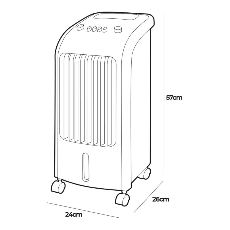 Tragbare Klimaanlage EDM 33516 80 W 3,6 L