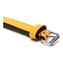 Dog collar Gloria Padded Yellow (30 x 1,5 cm)