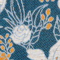 Kissen Blau Blomster 50 x 10 x 30 cm