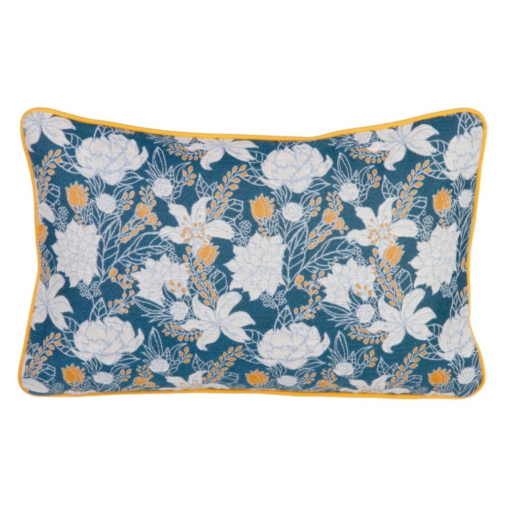 Cushion Blue Flowers 60 x 10 x 40 cm