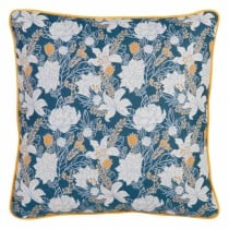 Kissen Blau Blomster 60 x 10 x 60 cm