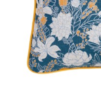 Coussin Bleu Fleurs 60 x 10 x 60 cm