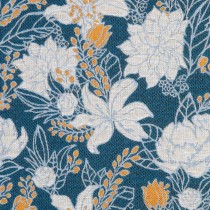 Coussin Bleu Fleurs 60 x 10 x 60 cm