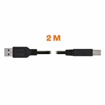 USB-Kabel PcCom Schwarz 2 m