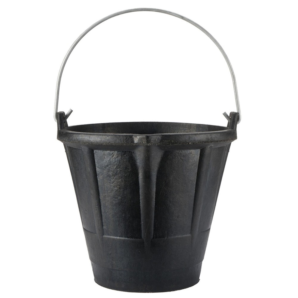 Bucket with Handle Bellota 12 L industrial Black Latex rubber Resistant