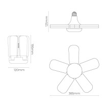 LED-Lampe EDM 98909 45 W E27 4265 Lm Multidirektionales (6500 K)