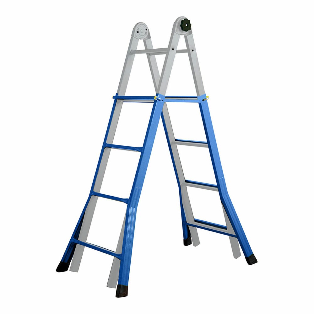 Telescopic ladder EDM 75090 Aluminium Steel 4 m x 58 cm 8 Steps